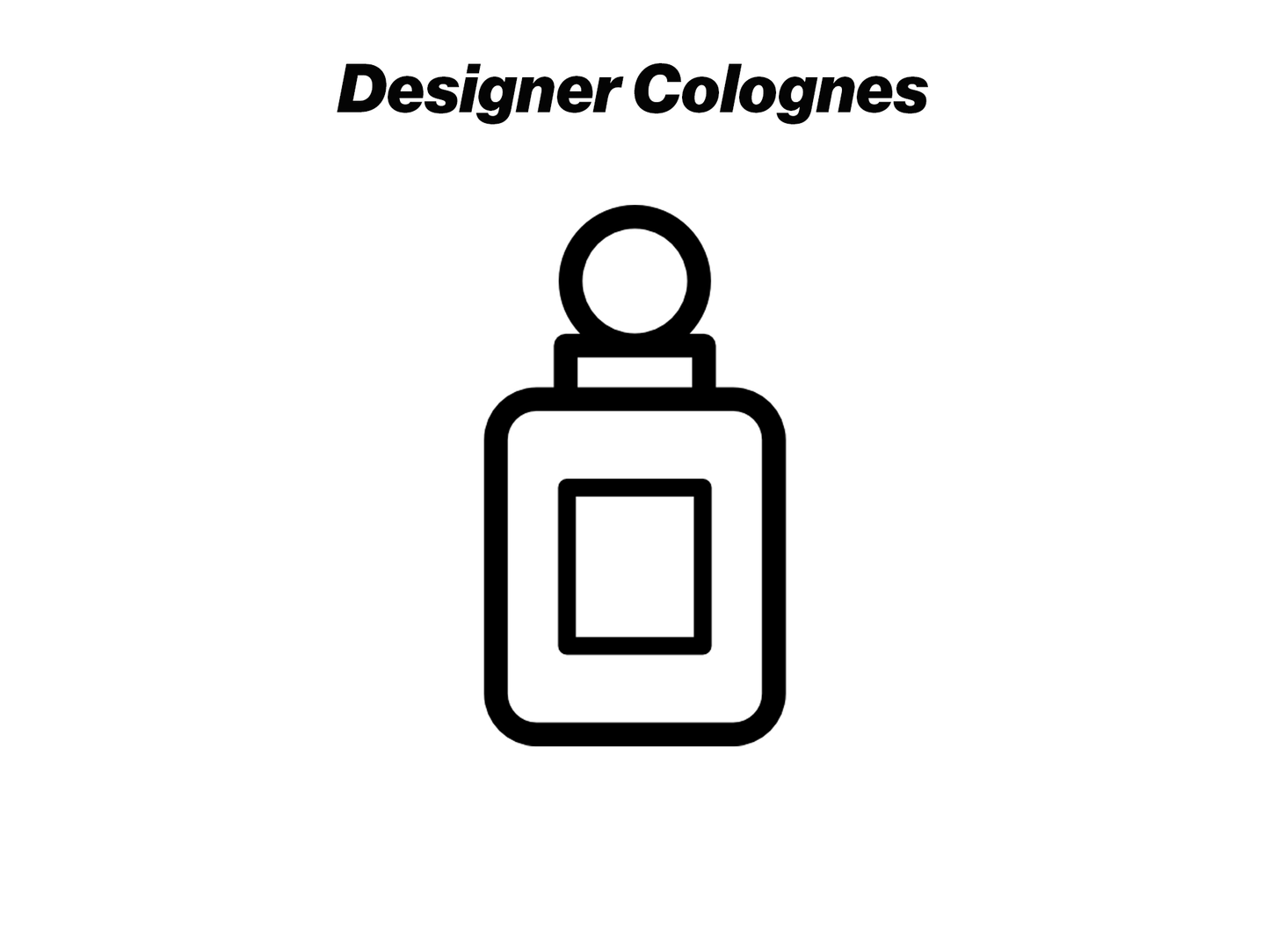 Designer colognes